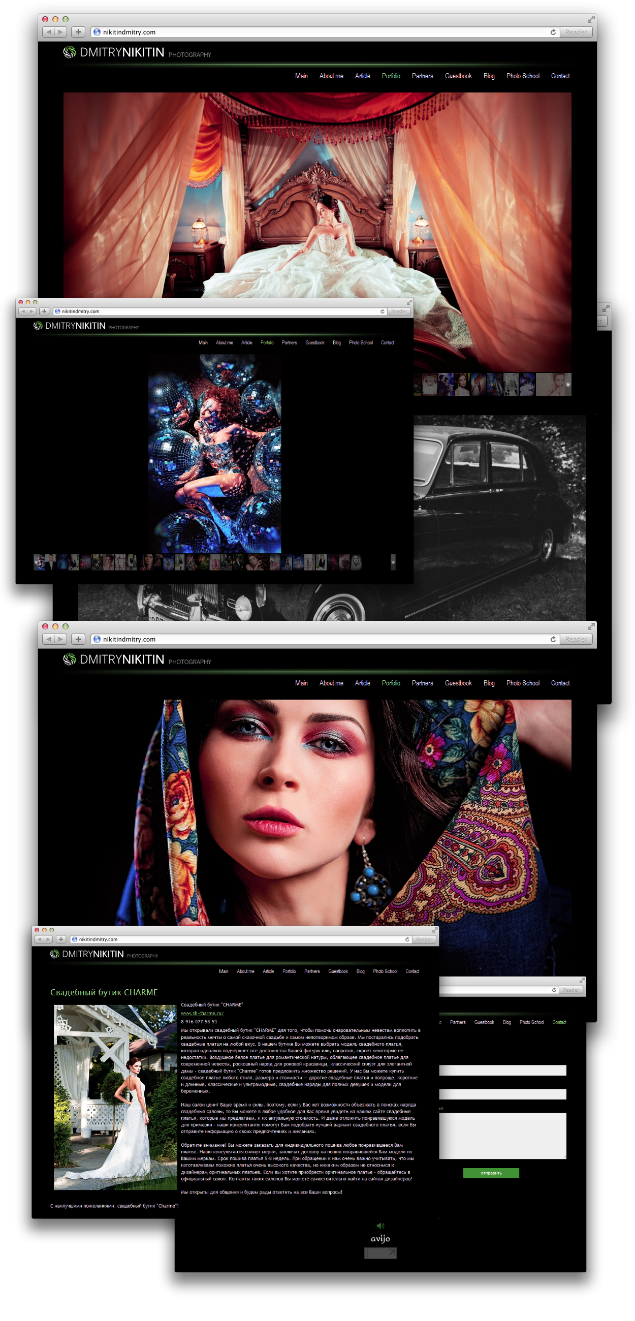Разработка медиа-сайта фотографа Дмитрия Никитина — РФ. Авторская разработка сайтов по индивидуальному заказу для любых видов бизнеса. Персональные и корпоративные сайты, интернет-магазины и лендинги под ключ